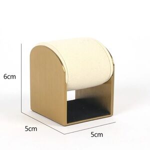 Cream and Tan Jewelry Display Stand